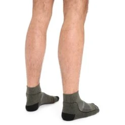 Icebreaker Hike+ Light Mini Socks Men - Loden/Black/Gritstone Hthr -Icebreaker icebreaker mens hike plus light mini socks loden black gritstone hthr 3 1377854