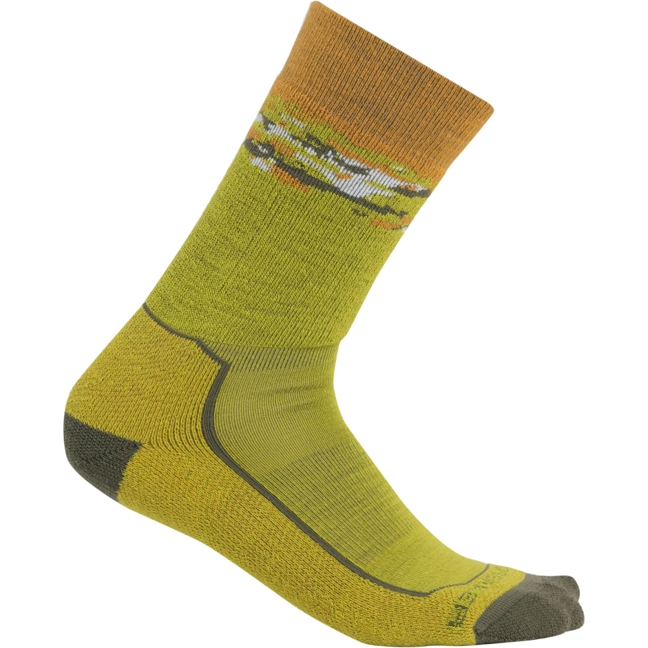 Icebreaker Hike+ Medium Crew Sedimentary Socks Men - Bio Lime/Loden/Solar 3 Icebreaker Hike+ Medium Crew Sedimentary Socks Men - Bio Lime/Loden/Solar