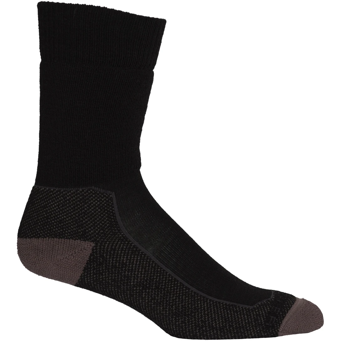 Icebreaker Hike+ Medium Crew Socks Men - Black/Mink/Monsoon 3 Icebreaker Hike+ Medium Crew Socks Men - Black/Mink/Monsoon