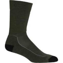Icebreaker Hike+ Medium Crew Socks Men - Loden/Black/Gritstone Hthr