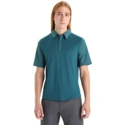 Icebreaker Hike Short Sleeve Top Men - Green Glory