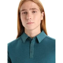 Icebreaker Hike Short Sleeve Top Men - Green Glory -Icebreaker icebreaker mens hike short sleeve top green glory 6 1382646