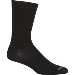 Icebreaker Lifestyle Fine Gauge Crew Socks Men - Black
