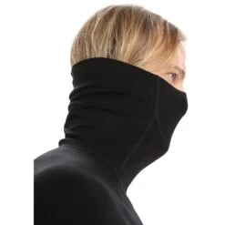 Icebreaker MerinoFine™ Long Sleeve Roll Neck Shirt Men - Black -Icebreaker icebreaker mens merinofine long sleeve roll neck black 5 1263585