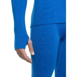 Icebreaker MerinoFine™ Long Sleeve Roll Neck Shirt Men - Lazurite -Icebreaker icebreaker mens merinofine long sleeve roll neck lazurite model 4 1498811