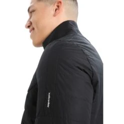 Icebreaker MerinoLoft™ Jacket Men - Black -Icebreaker icebreaker mens merinoloft jacket black 6 1263642