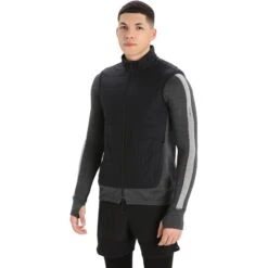 Icebreaker MerinoLoft™ Vest Men - Black/Jet Hthr