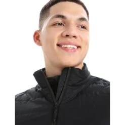 Icebreaker MerinoLoft™ Vest Men - Black/Jet Hthr -Icebreaker icebreaker mens merinoloft vest black jet hthr 4 1263673