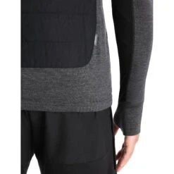 Icebreaker MerinoLoft™ Vest Men - Black/Jet Hthr -Icebreaker icebreaker mens merinoloft vest black jet hthr 7 1263676