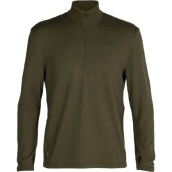 Icebreaker Original Half Zip Long Sleeve Shirt Men - Loden 12 Icebreaker Original Half Zip Long Sleeve Shirt Men - Loden -Icebreaker icebreaker mens original half zip long sleeve shirt loden 1 1037564