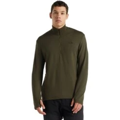 Icebreaker Original Half Zip Long Sleeve Shirt Men - Loden