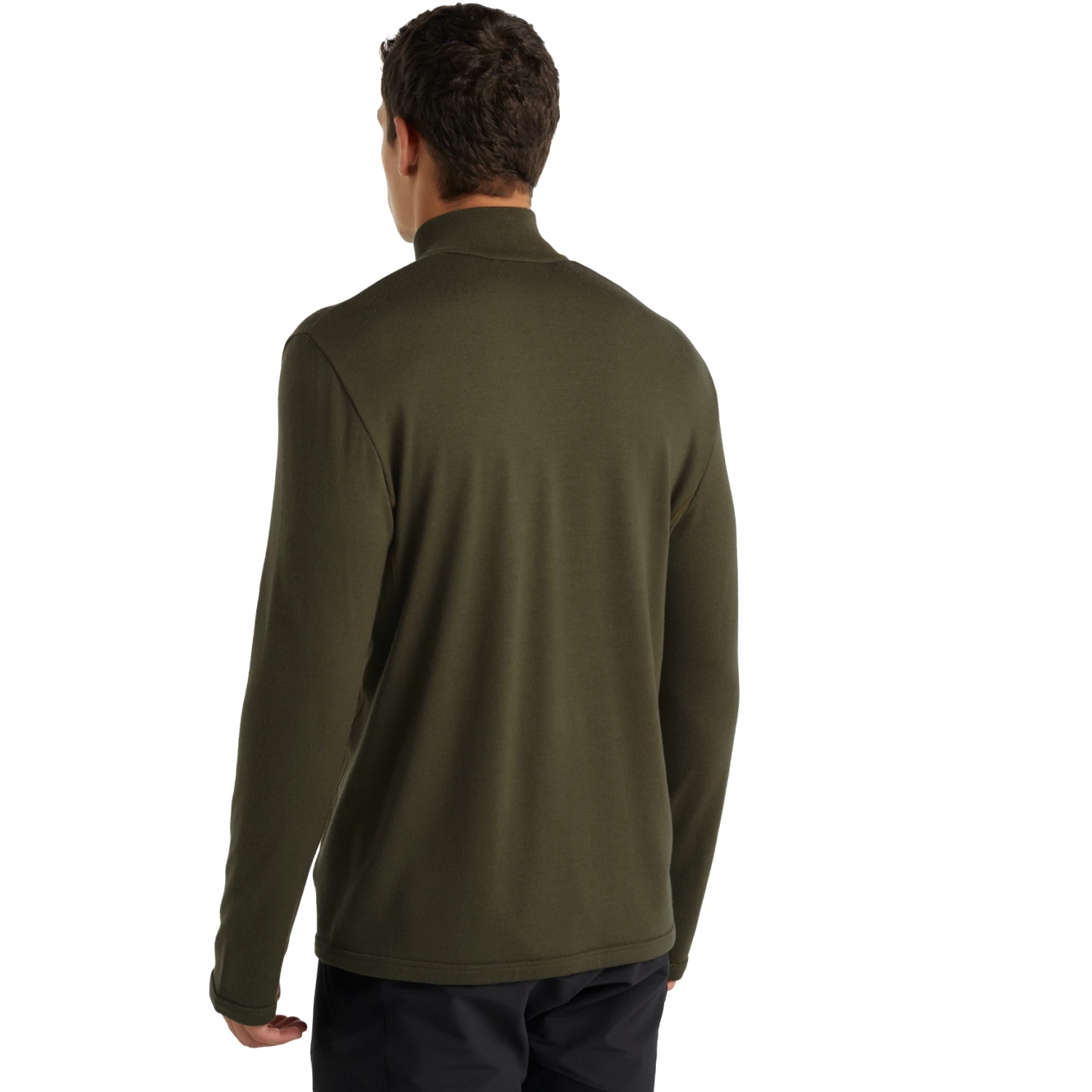 Icebreaker Original Half Zip Long Sleeve Shirt Men - Loden 4 Icebreaker Original Half Zip Long Sleeve Shirt Men - Loden - Image 2
