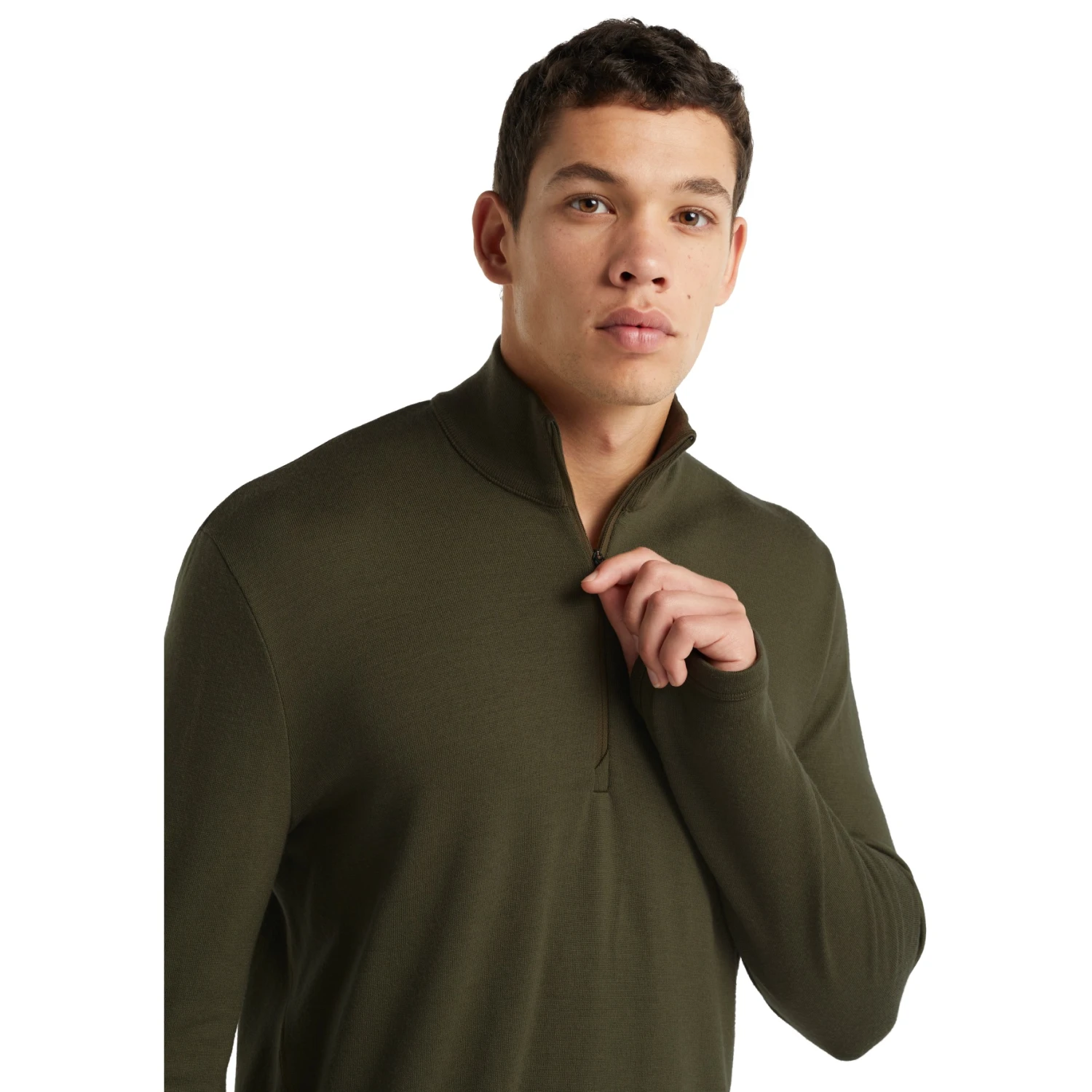 Icebreaker Original Half Zip Long Sleeve Shirt Men - Loden 6 Icebreaker Original Half Zip Long Sleeve Shirt Men - Loden - Image 4