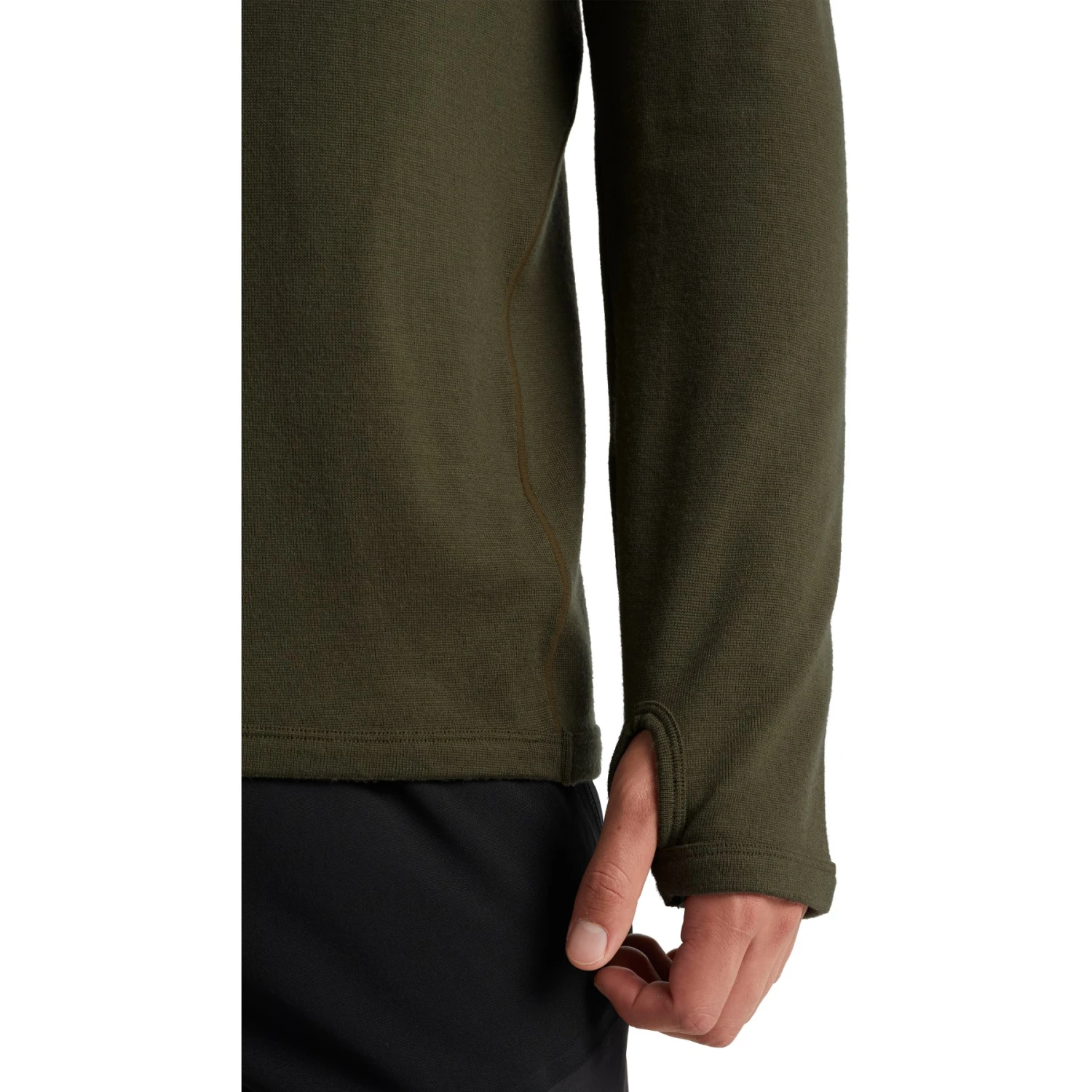 Icebreaker Original Half Zip Long Sleeve Shirt Men - Loden 8 Icebreaker Original Half Zip Long Sleeve Shirt Men - Loden - Image 6