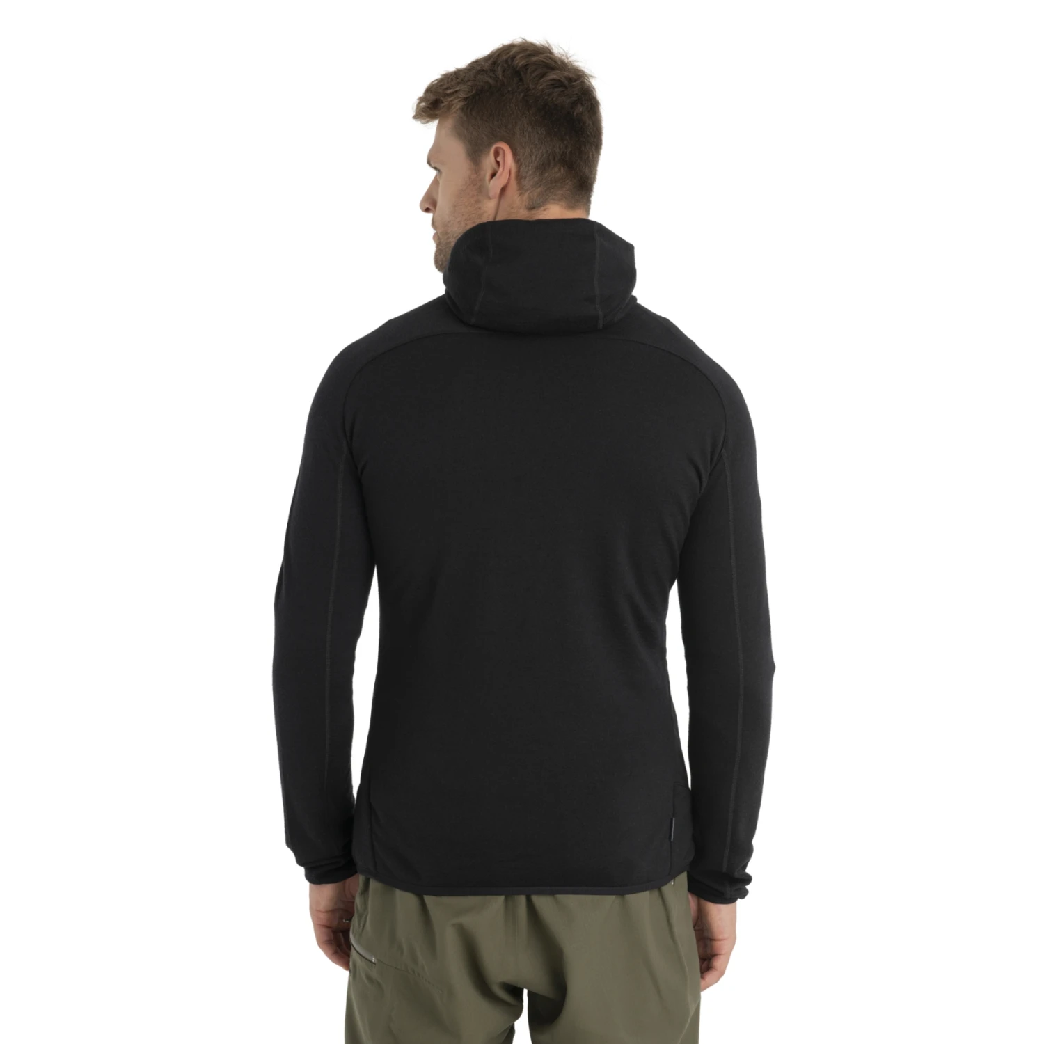 Icebreaker Quantum Hybrid Long Sleeve Zip Hoodie Men - Black 4 Icebreaker Quantum Hybrid Long Sleeve Zip Hoodie Men - Black - Image 2