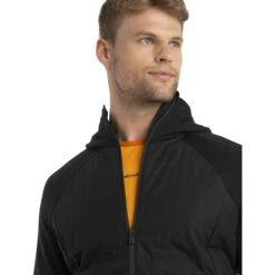 Icebreaker Quantum Hybrid Long Sleeve Zip Hoodie Men - Black 13 Icebreaker Quantum Hybrid Long Sleeve Zip Hoodie Men - Black -Icebreaker icebreaker mens quantum hybrid long sleeve zip hoodie black 4 1535756