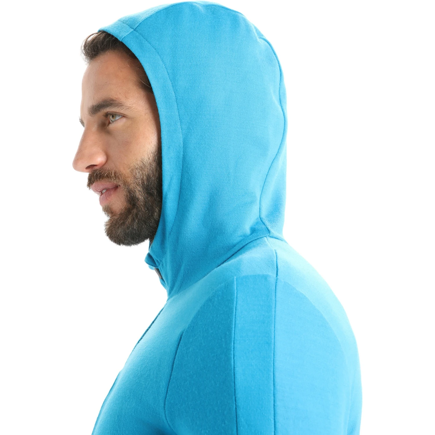 Icebreaker Quantum III Long Sleeve Zip Hood Midlayer Men - Geo Blue/Royal Navy 8 Icebreaker Quantum III Long Sleeve Zip Hood Midlayer Men - Geo Blue/Royal Navy - Image 6