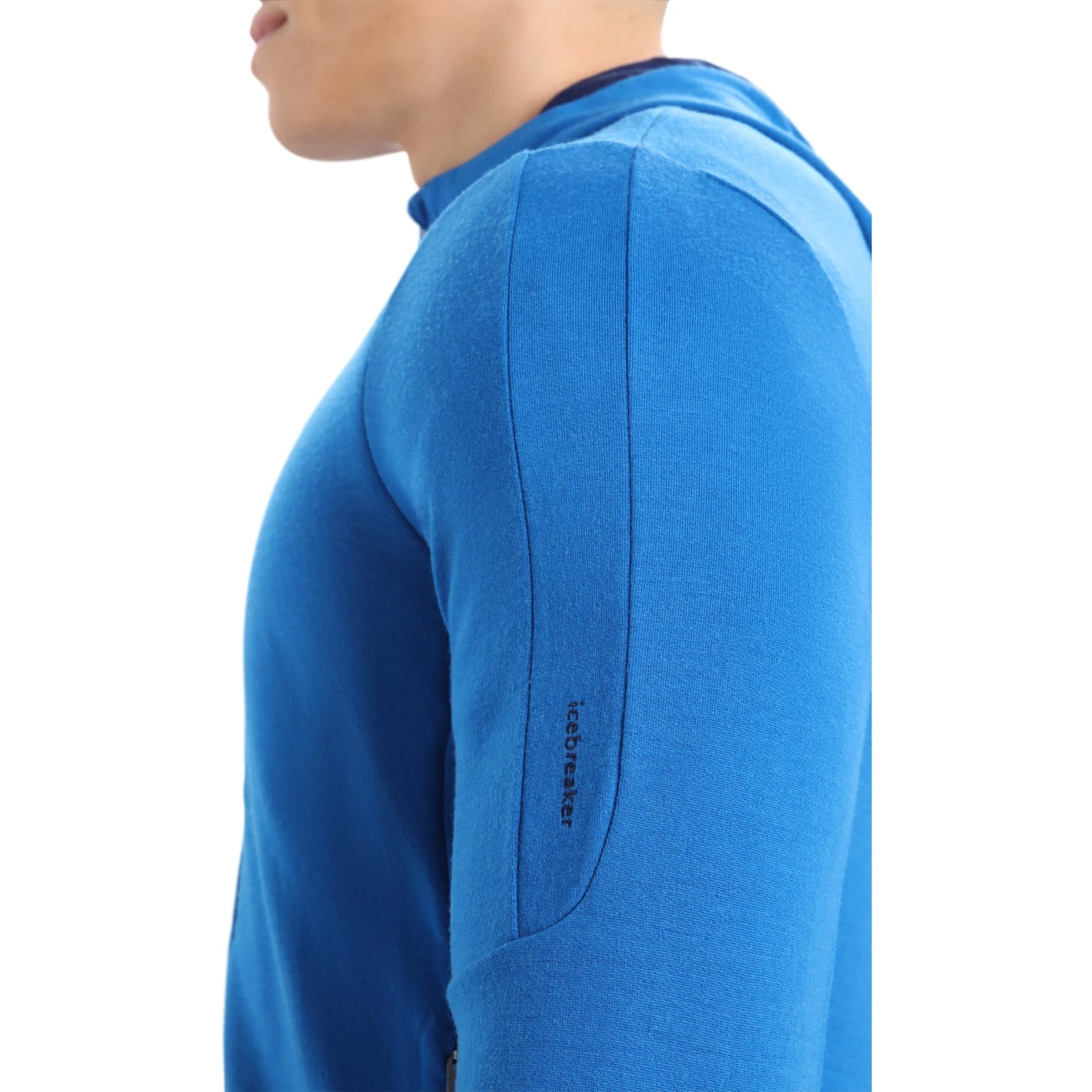 Icebreaker Quantum III Long Sleeve Zip Hood Midlayer Men - Lazurite/Royal Navy 9 Icebreaker Quantum III Long Sleeve Zip Hood Midlayer Men - Lazurite/Royal Navy - Image 7