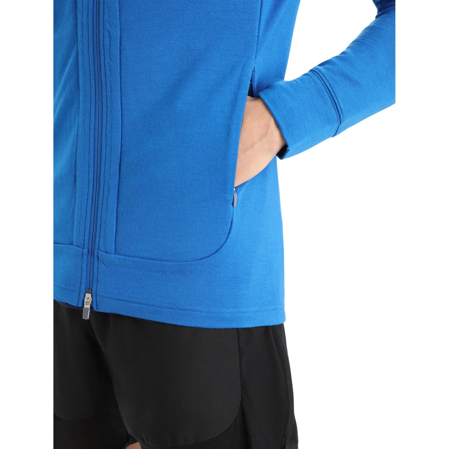 Icebreaker Quantum III Long Sleeve Zip Hood Midlayer Men - Lazurite/Royal Navy 10 Icebreaker Quantum III Long Sleeve Zip Hood Midlayer Men - Lazurite/Royal Navy - Image 8