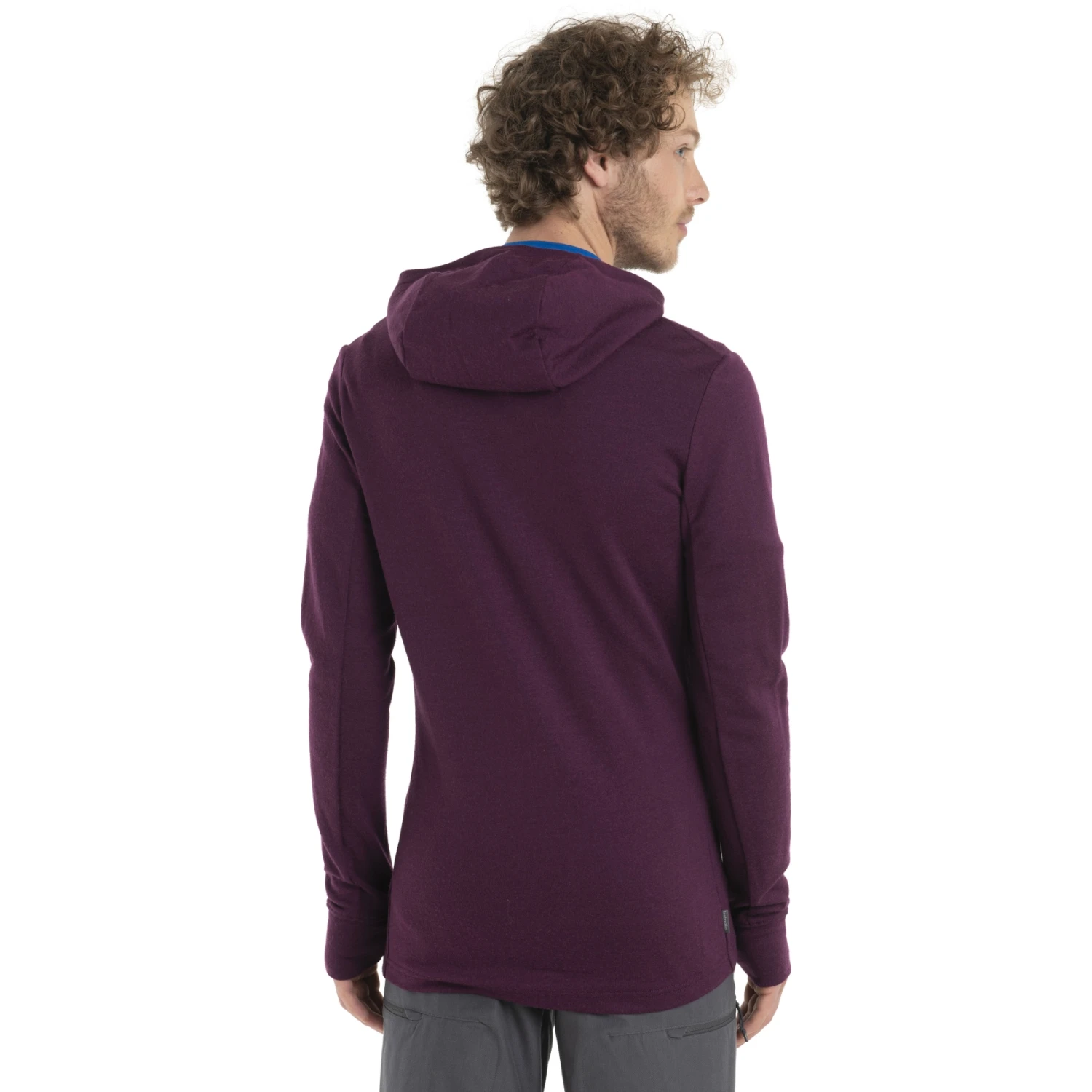 Icebreaker Quantum III Long Sleeve Zip Hood Midlayer Men - Nightshade 4 Icebreaker Quantum III Long Sleeve Zip Hood Midlayer Men - Nightshade - Image 2