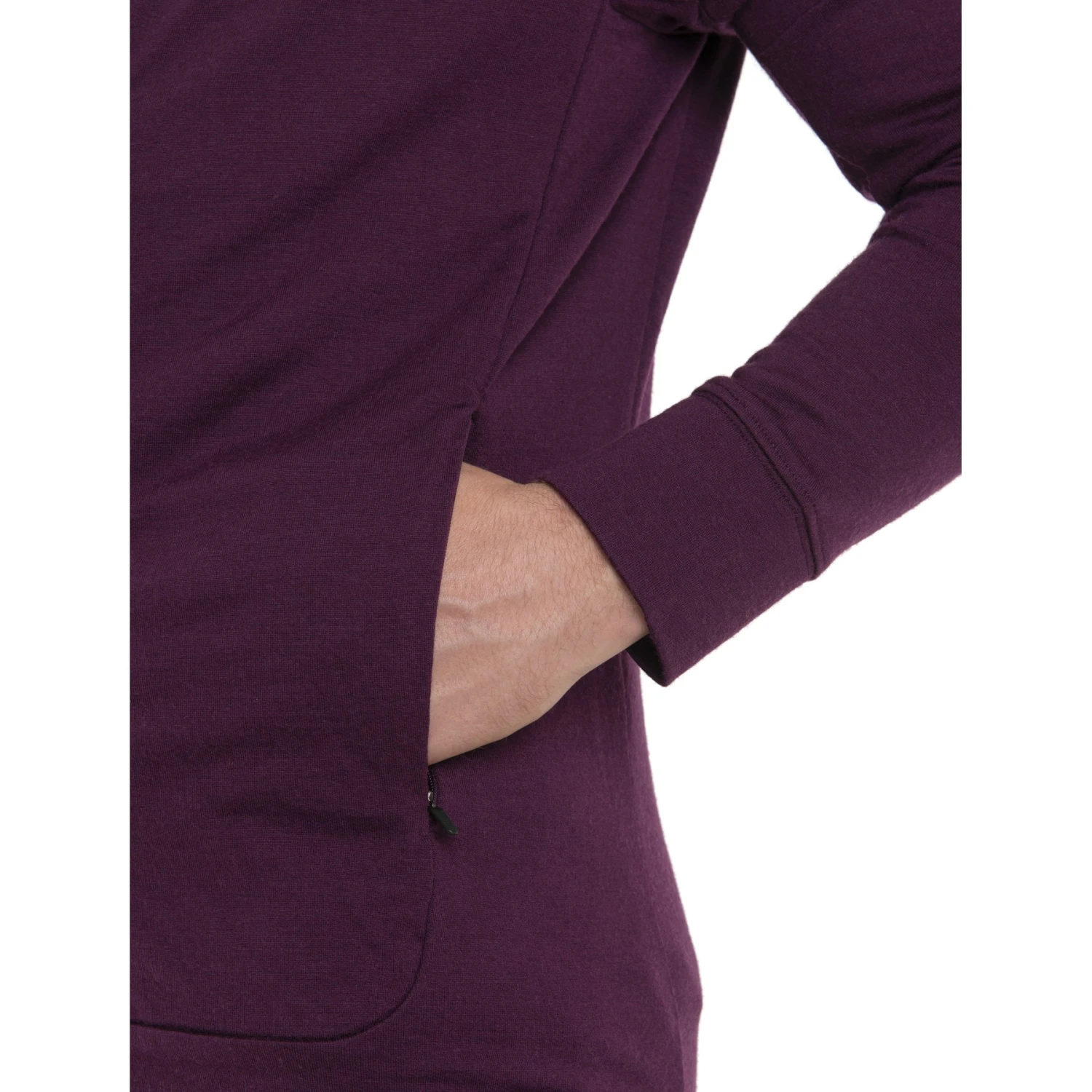 Icebreaker Quantum III Long Sleeve Zip Hood Midlayer Men - Nightshade 10 Icebreaker Quantum III Long Sleeve Zip Hood Midlayer Men - Nightshade - Image 8