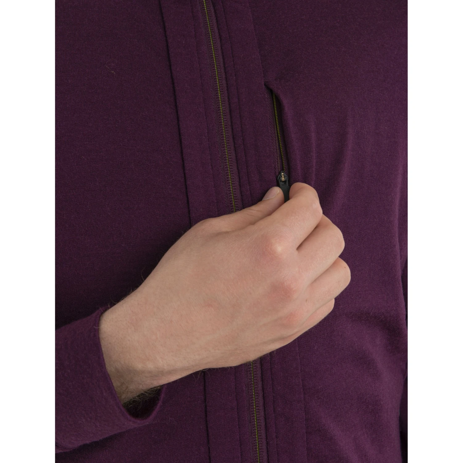 Icebreaker Quantum III Long Sleeve Zip Hood Midlayer Men - Nightshade 11 Icebreaker Quantum III Long Sleeve Zip Hood Midlayer Men - Nightshade - Image 9