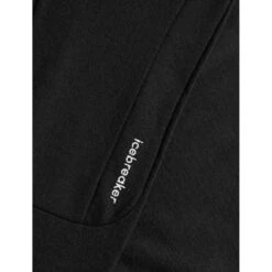 Icebreaker Quantum III Long Sleeve Zip Midlayer Men - Black -Icebreaker icebreaker mens quantum iii long sleeve zip midlayer black 12 1143879