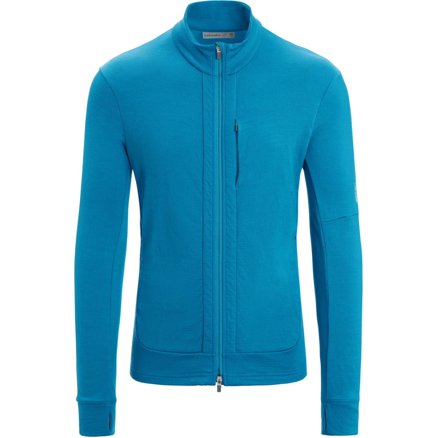 Icebreaker Quantum III Long Sleeve Zip Midlayer Men - Geo Blue 5 Icebreaker Quantum III Long Sleeve Zip Midlayer Men - Geo Blue - Image 3