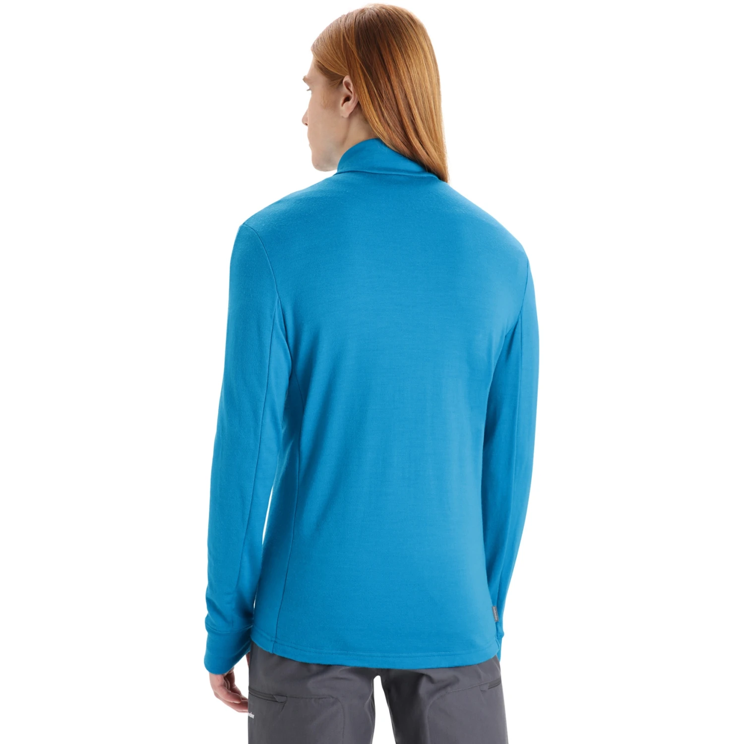 Icebreaker Quantum III Long Sleeve Zip Midlayer Men - Geo Blue 4 Icebreaker Quantum III Long Sleeve Zip Midlayer Men - Geo Blue - Image 2