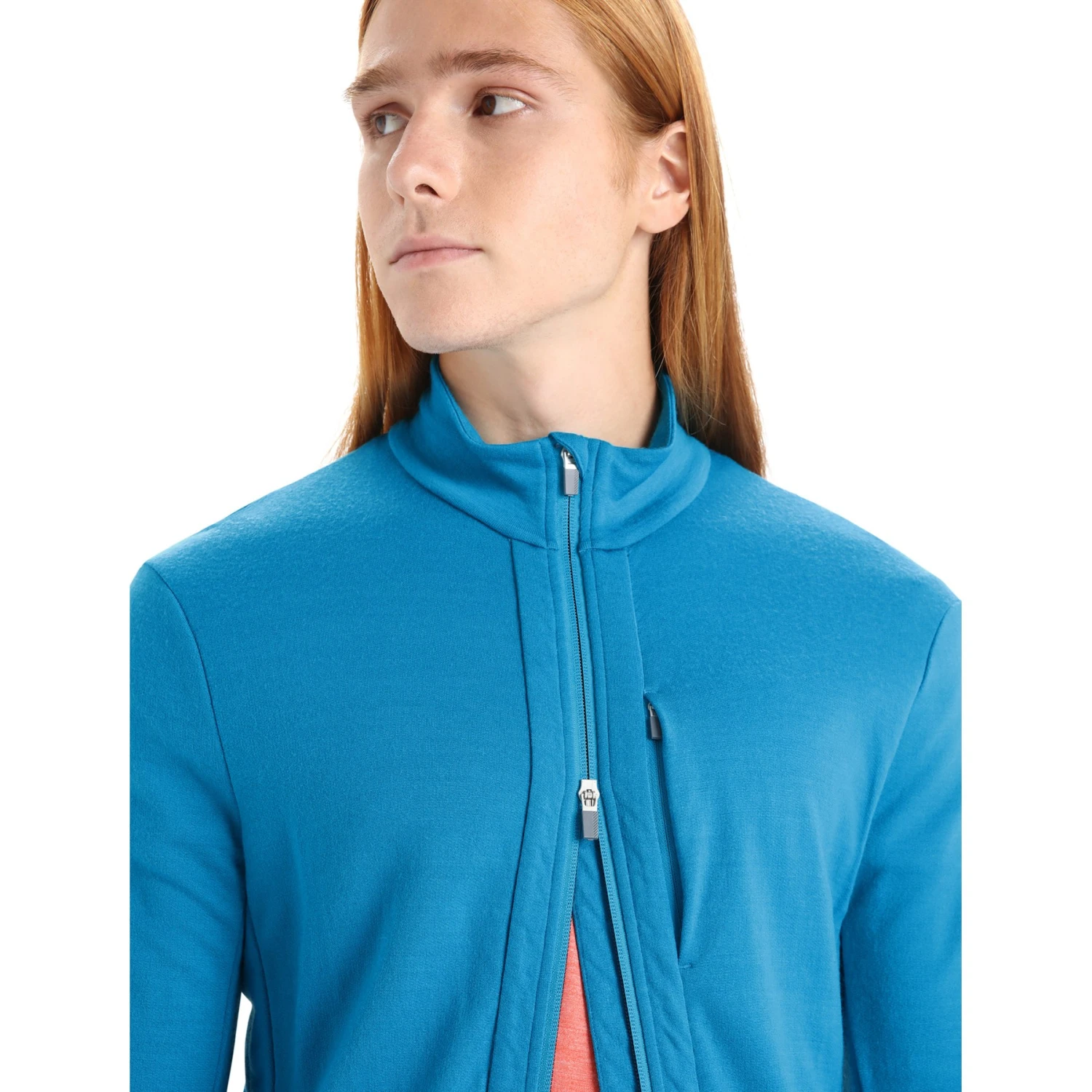 Icebreaker Quantum III Long Sleeve Zip Midlayer Men - Geo Blue 8 Icebreaker Quantum III Long Sleeve Zip Midlayer Men - Geo Blue - Image 6