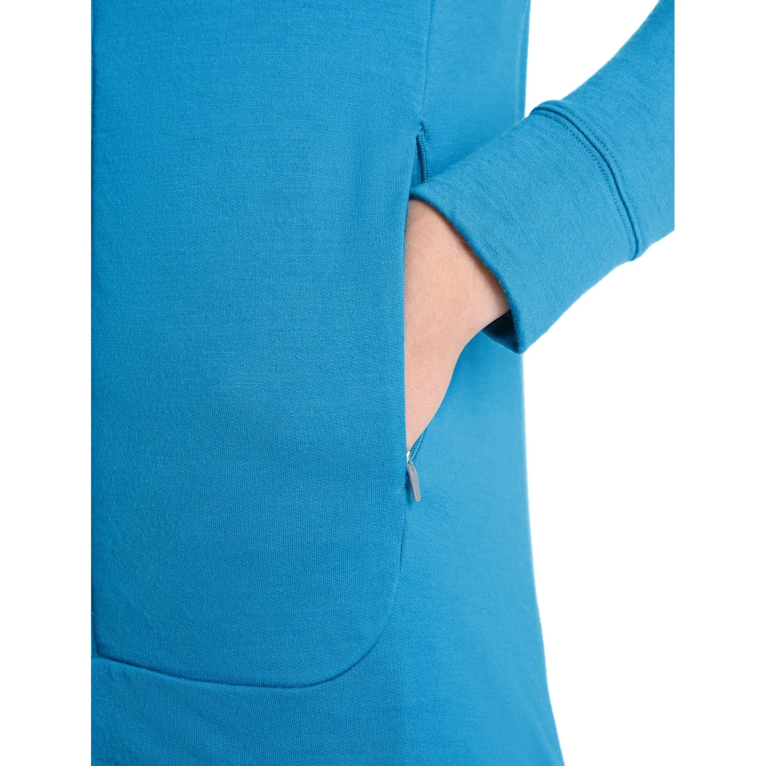 Icebreaker Quantum III Long Sleeve Zip Midlayer Men - Geo Blue 10 Icebreaker Quantum III Long Sleeve Zip Midlayer Men - Geo Blue - Image 8