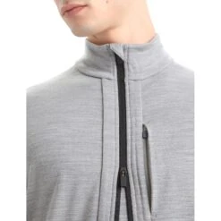 Icebreaker Quantum III Long Sleeve Zip Midlayer Men - Metro Hthr/Black 19 Icebreaker Quantum III Long Sleeve Zip Midlayer Men - Metro Hthr/Black -Icebreaker icebreaker mens quantum iii long sleeve zip midlayer metro hthr black 8 1381756