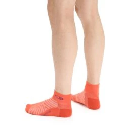 Icebreaker Run+ Ultralight Mini Socks Men - Vibrant Earth/Go Berry -Icebreaker icebreaker mens run plus ultralight mini socks vibrant earth go berry 3 1381823