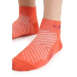 Icebreaker Run+ Ultralight Mini Socks Men - Vibrant Earth/Go Berry -Icebreaker icebreaker mens run plus ultralight mini socks vibrant earth go berry 4 1381824