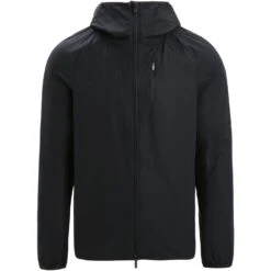 Icebreaker Shell+™ Cotton Windbreaker Men - Black -Icebreaker icebreaker mens shell plus cotton windbreaker black 1 1382740