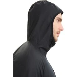 Icebreaker Shell+™ Cotton Windbreaker Men - Black -Icebreaker icebreaker mens shell plus cotton windbreaker black 8 1554495