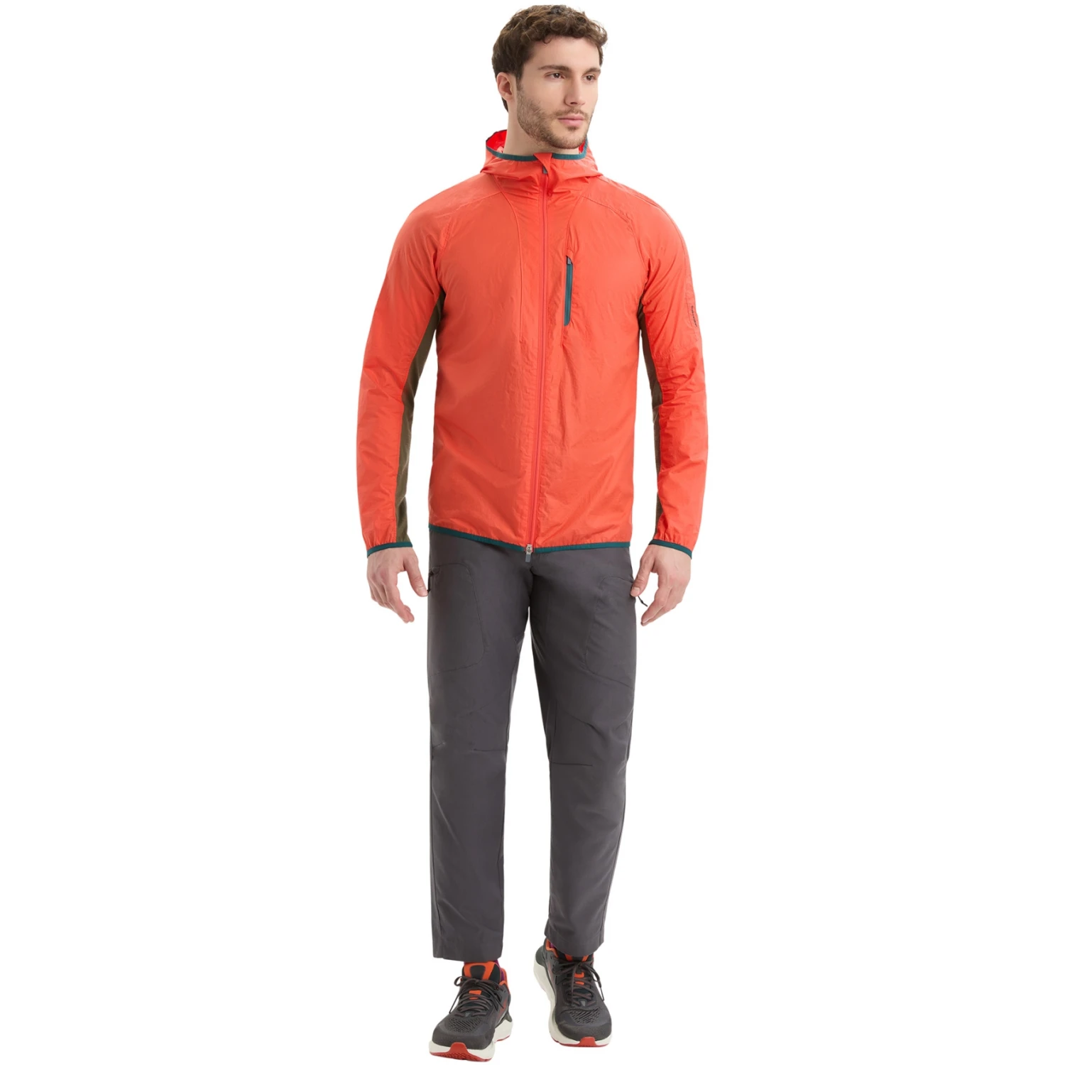 Icebreaker Shell+™ Cotton Windbreaker Men - Vibrant Earth/Loden 7 Icebreaker Shell+™ Cotton Windbreaker Men - Vibrant Earth/Loden - Image 5