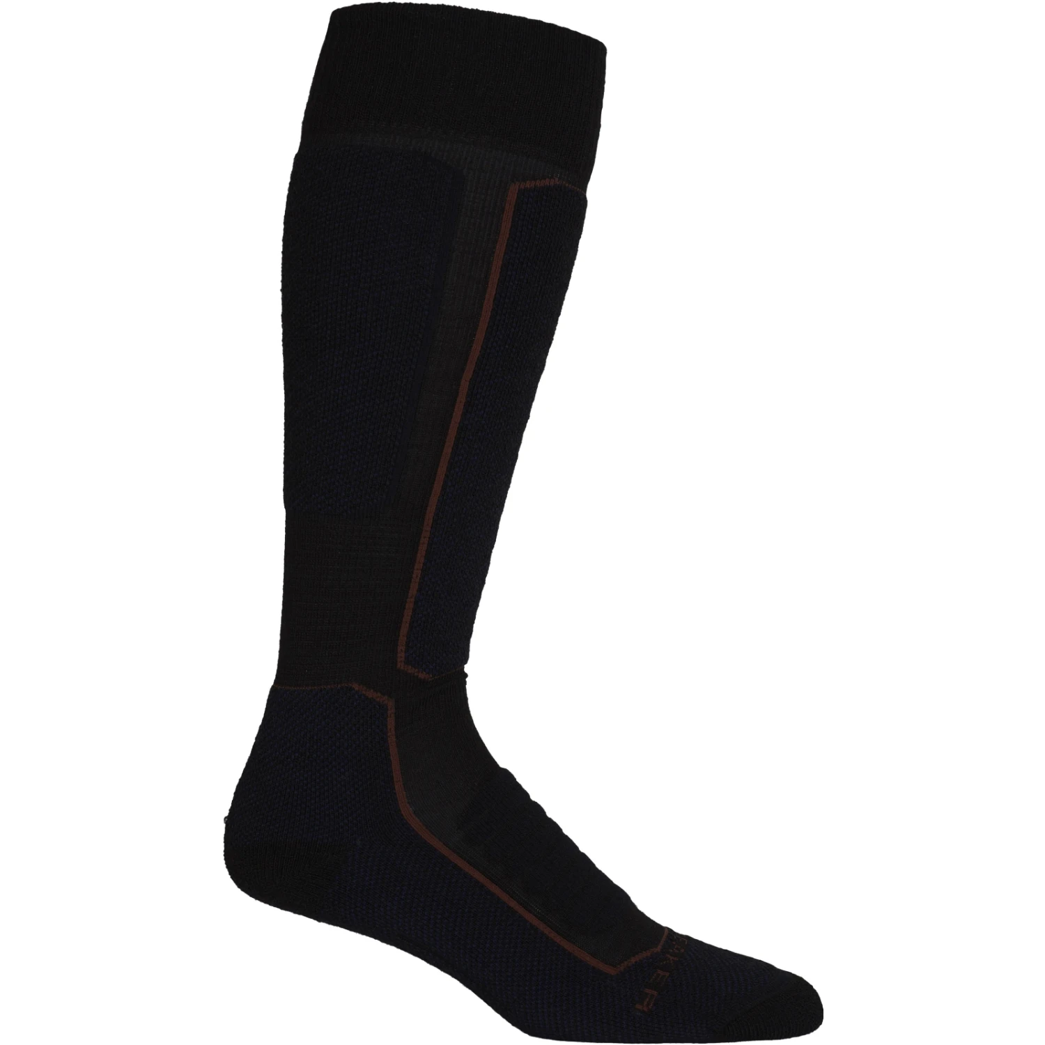 Icebreaker Ski+ Medium OTC Socks Men - Black/Royal Navy/Espresso 3 Icebreaker Ski+ Medium OTC Socks Men - Black/Royal Navy/Espresso
