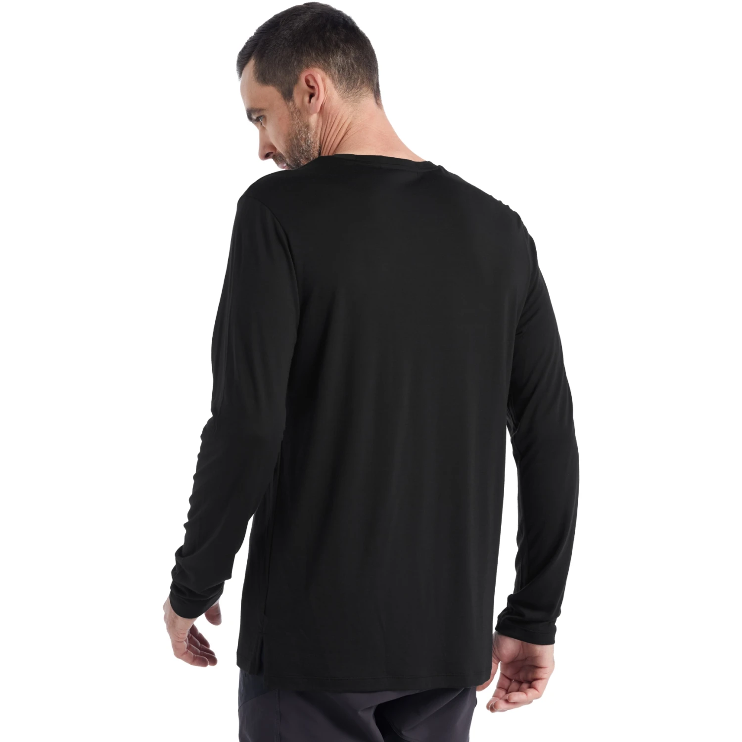 Icebreaker Sphere II Long Sleeve Tee Men - Black 4 Icebreaker Sphere II Long Sleeve Tee Men - Black - Image 2