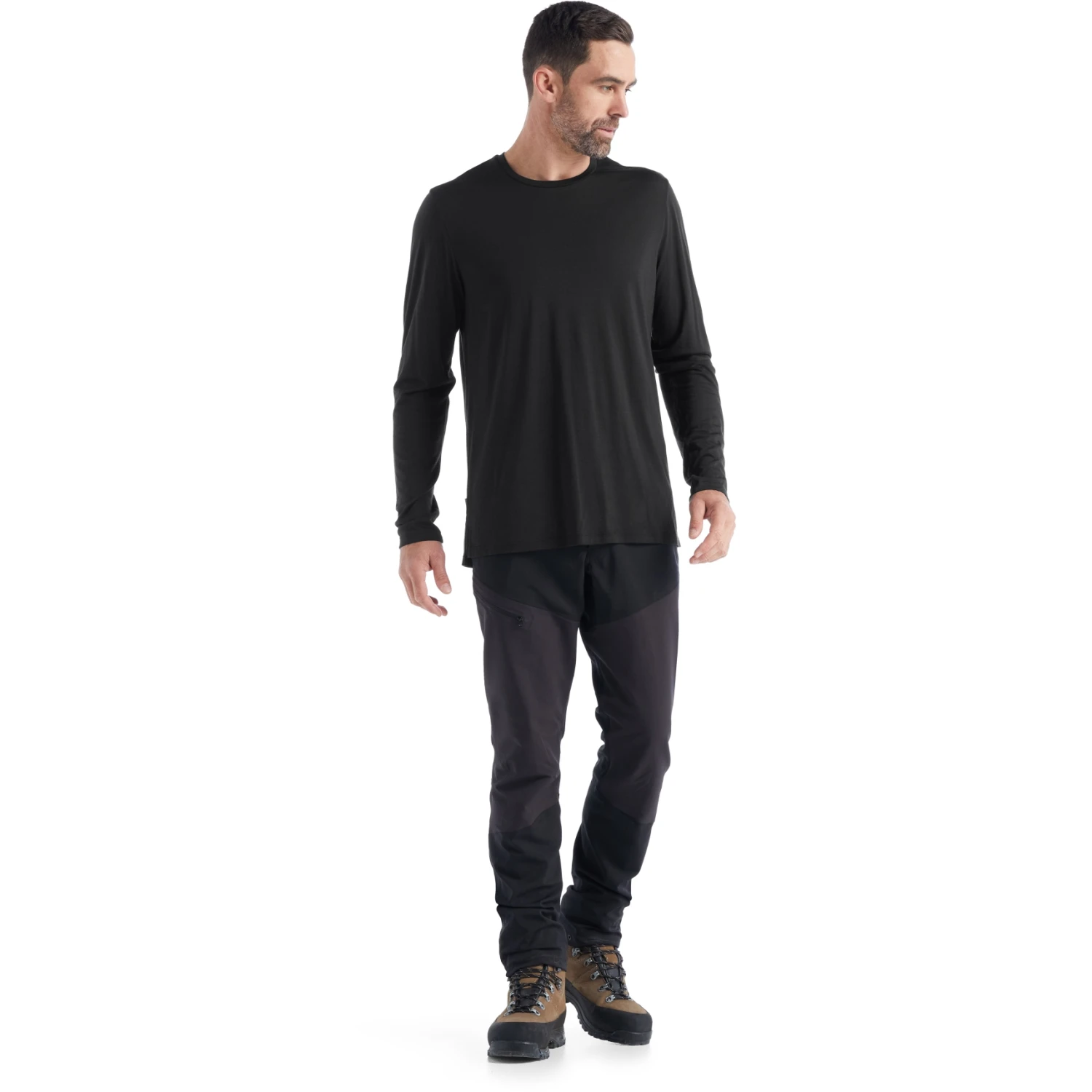 Icebreaker Sphere II Long Sleeve Tee Men - Black 6 Icebreaker Sphere II Long Sleeve Tee Men - Black - Image 4