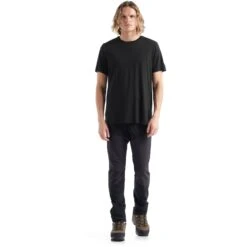 Icebreaker Sphere II Short Sleeve Tee Men - Black -Icebreaker icebreaker mens sphere ii short sleeve tee black 4 1144149