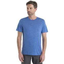 Icebreaker Sphere II Short Sleeve Tee Men - Lazurite HTHR