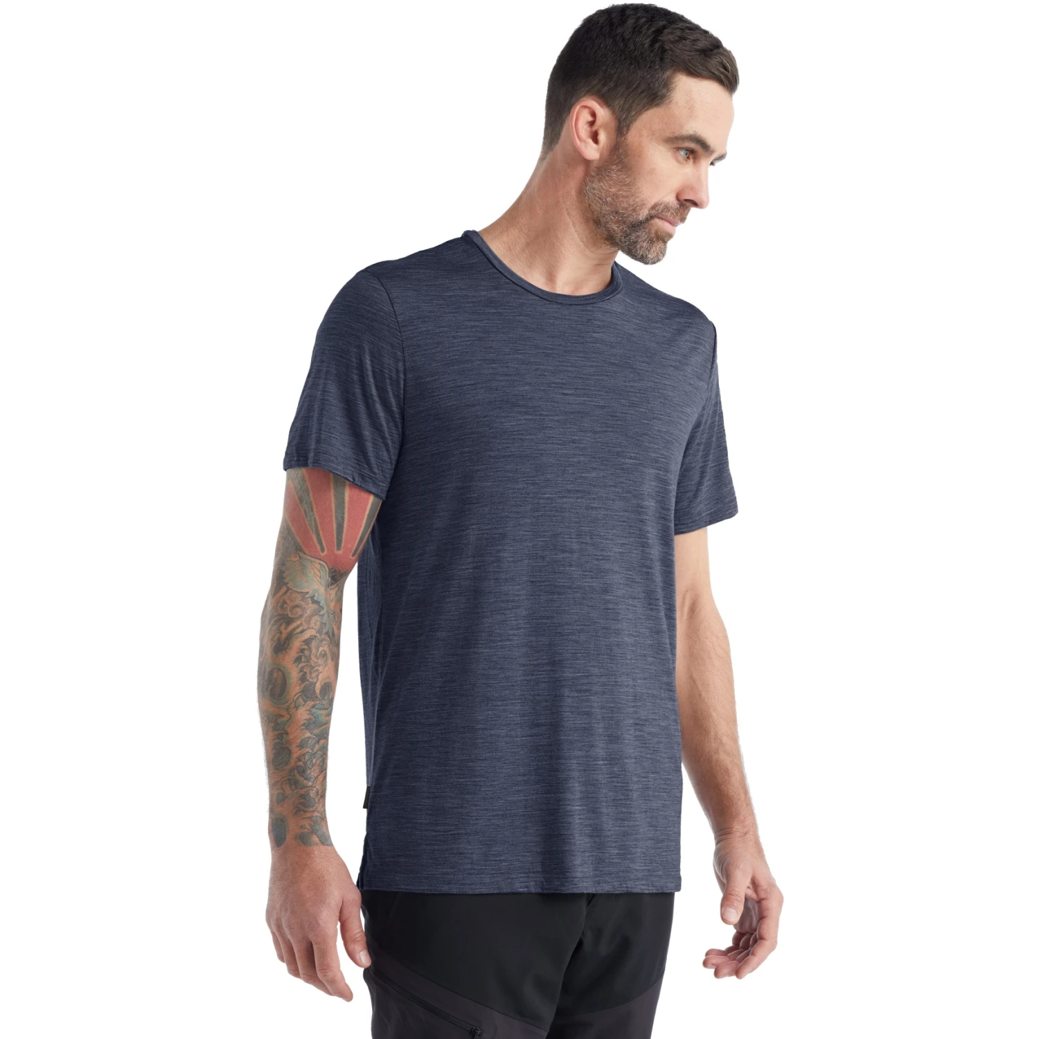 Icebreaker Sphere II Short Sleeve Tee Men - Midnight Navy Heather 3 Icebreaker Sphere II Short Sleeve Tee Men - Midnight Navy Heather