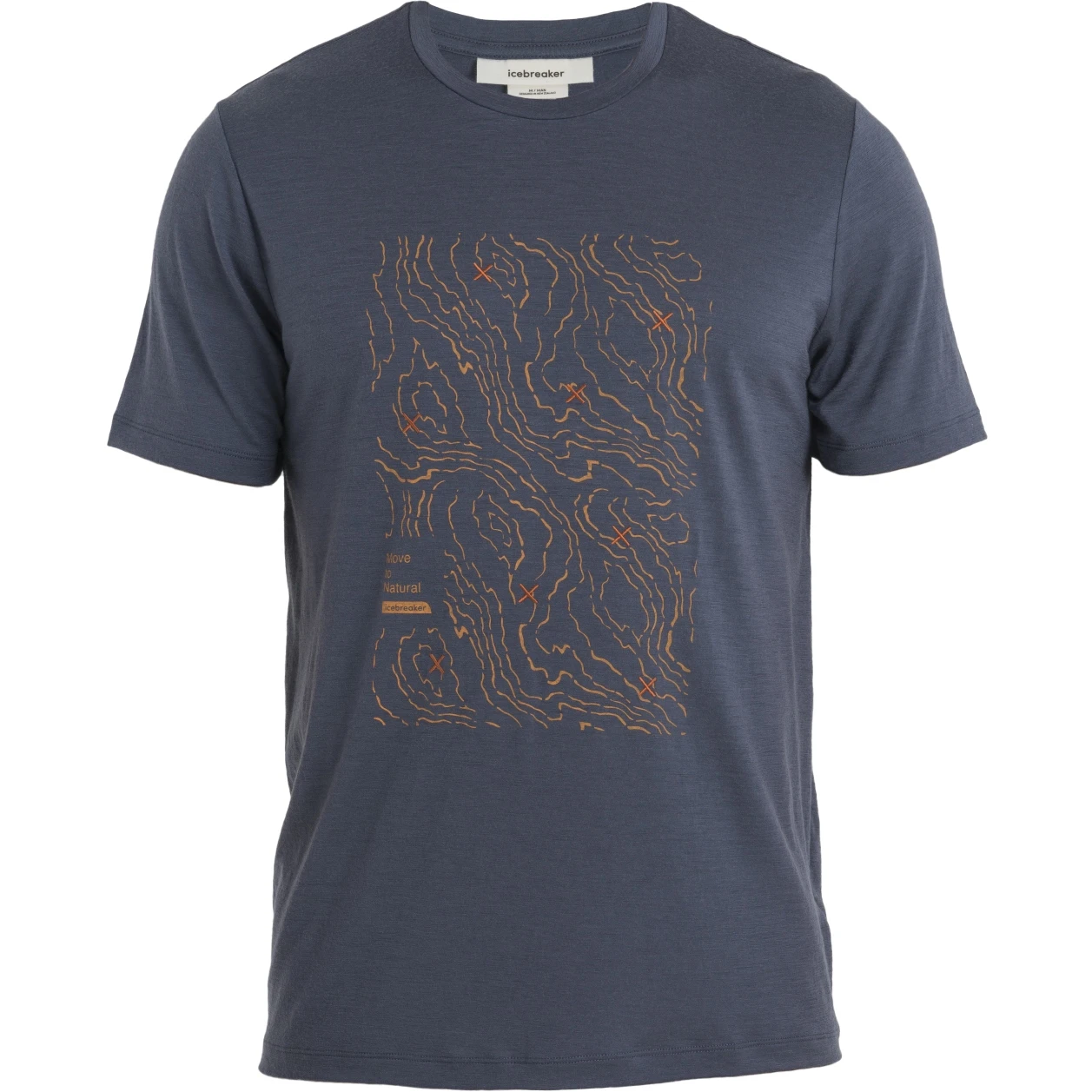 Icebreaker Tech Lite II Alpine Crossing Short Sleeve Tee Men - Graphite 5 Icebreaker Tech Lite II Alpine Crossing Short Sleeve Tee Men - Graphite - Image 3