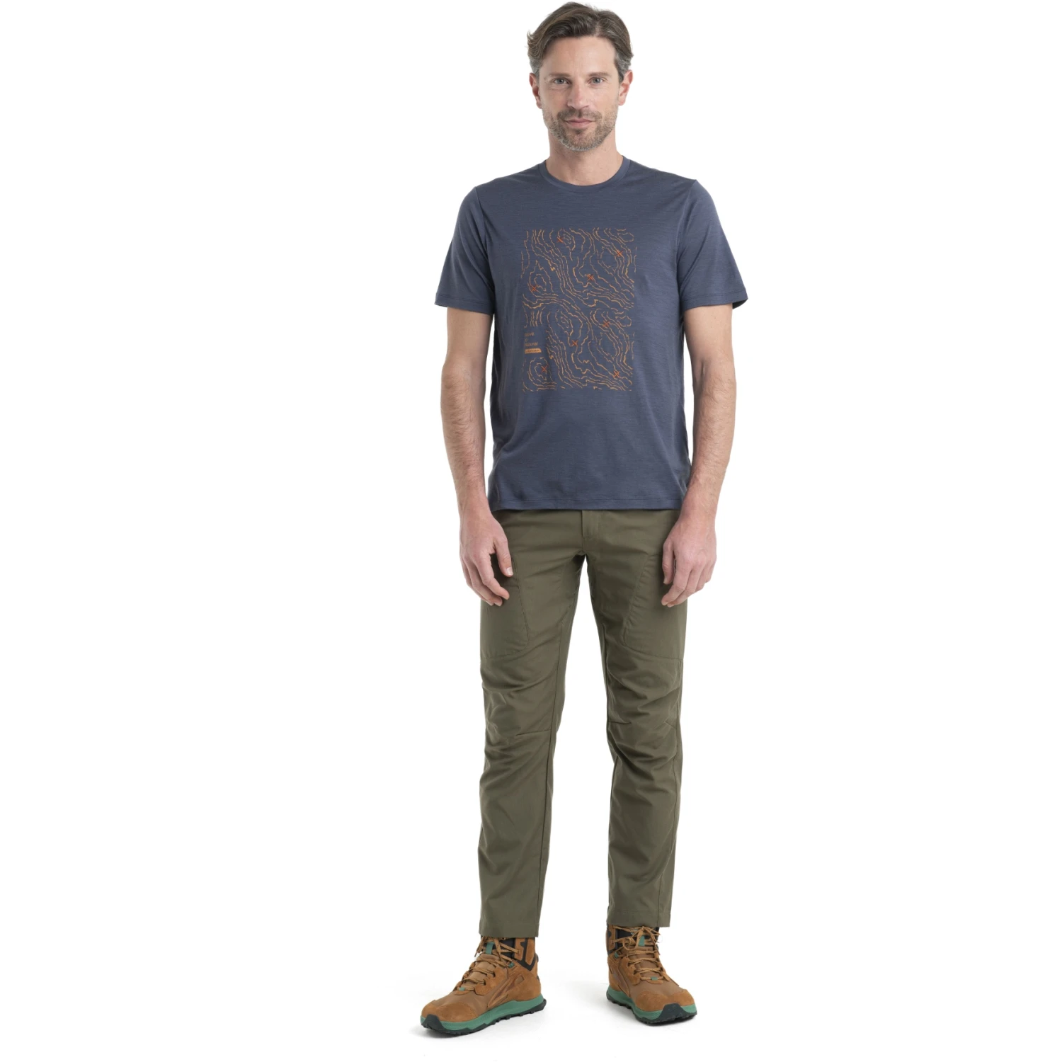 Icebreaker Tech Lite II Alpine Crossing Short Sleeve Tee Men - Graphite 7 Icebreaker Tech Lite II Alpine Crossing Short Sleeve Tee Men - Graphite - Image 5