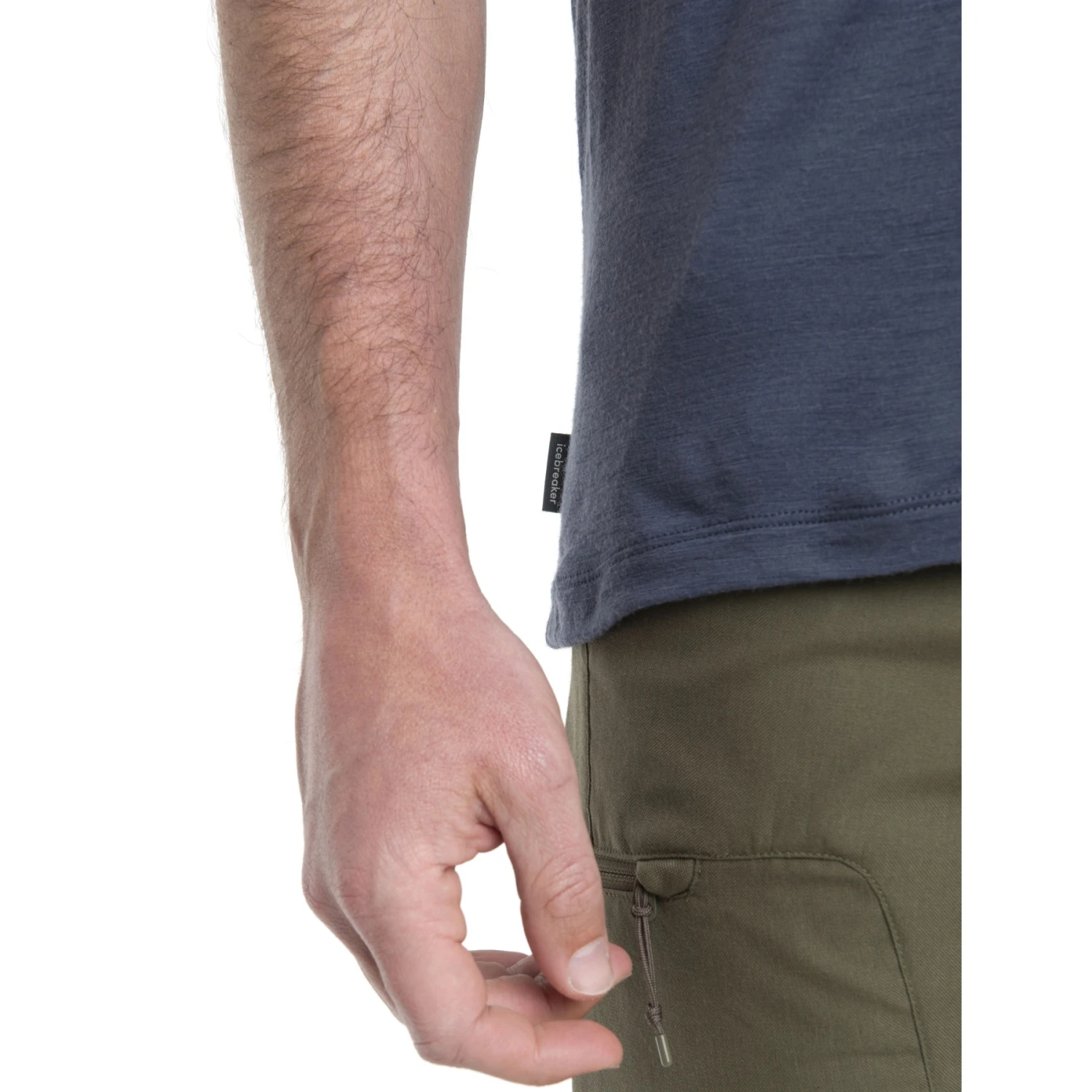 Icebreaker Tech Lite II Alpine Crossing Short Sleeve Tee Men - Graphite 9 Icebreaker Tech Lite II Alpine Crossing Short Sleeve Tee Men - Graphite - Image 7