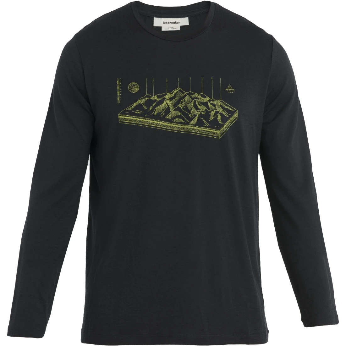 Icebreaker Tech Lite II Alps 3D Long Sleeve Tee Men - Black 5 Icebreaker Tech Lite II Alps 3D Long Sleeve Tee Men - Black - Image 3