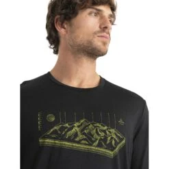 Icebreaker Tech Lite II Alps 3D Long Sleeve Tee Men - Black 13 Icebreaker Tech Lite II Alps 3D Long Sleeve Tee Men - Black -Icebreaker icebreaker mens tech lite ii alps 3d long sleeve tee black model 4 1499052