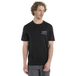 Icebreaker Tech Lite II Aotearoa Short Sleeve Tee Men - Black