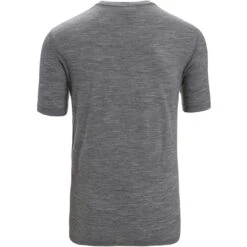 Icebreaker Tech Lite II Cadence Paths Short Sleeve Tee Men - Gritstone Hthr -Icebreaker icebreaker mens tech lite ii cadence paths short sleeve tee gritstone hthr 2 1383917